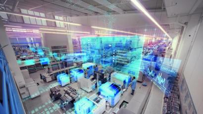 Bild: Siemens/exb
Zählt zu den besten digitalen Fabriken der Welt: Das Elektronikwerk Amberg.