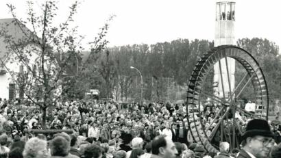 Archivbild: Petra Hartl
Das Wasserrad beim Alten Klärwerk ist heute noch ein Hingucker.