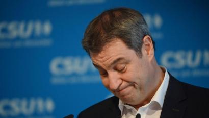 Bild: Peter Kneffel/dpa
Der CSU-Chef und bayerische Ministerpräsident Markus Söder gibt nach dem CSU-Präsidium eine Pressekonferenz. Im Machtkampf von CDU und CSU um die Kanzlerkandidatur der Union bleiben die Fronten festgefahren.