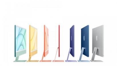 Bild: Apple Inc./dpa 
Sieben Farben stehen beim neuen iMac zur Auswahl. Die Preise starten bei 1449 Euro.