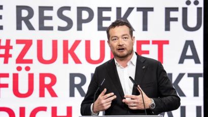 Bild: Matthias Balk
Uli Grötsch spricht auf dem digitalen Landesparteitag der Bayern-SPD. Er wurde nicht zum Vorsitzenden gewählt.