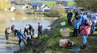Bild: do
Für den Dorfweiher kündigte Bürgermeister Marcus Gradl eine umgehende Sanierung an