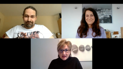 Bild: Julian Seiferth
Im Streitgespräch - pandemiegerecht via Zoom geführt - trafen die Oberviechtacher Mediziner Alexander Ried (oben links) und Regina Schwindler (oben rechts) auf Lehrervertreterin Simone Fleischmann.