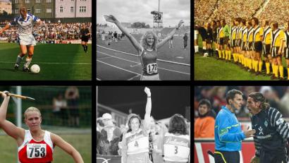 Bildmontage: Oberpfalz-Medien
Wir kramen im Archiv nach Schnappschüssen von Sportereignissen und konfrontieren diejenigen, die darauf abgebildet sind, mit der Szenerie.