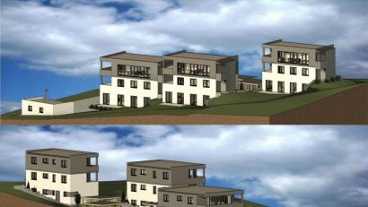 Grafik: Reger Wohnbau GmbH
So soll die neue Wohnanlage in Floß aussehen. Bis 2022 werden Am Sonnenhang neun Eigentumswohnungen gebaut.