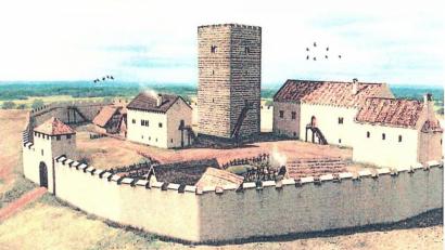 Archivbild: ü
So könnte die Burganlage in Thurndorf früher ausgesehen haben.
