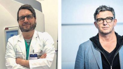 Bild:  Johannes Sauer/exb/Britta Pedersen/dpa
Der Bierdoktor aus Neustadt, Dr. Johannes Sauer, und der TV-Bergdoktor, Hans Sigl, stehen im engen Austausch.