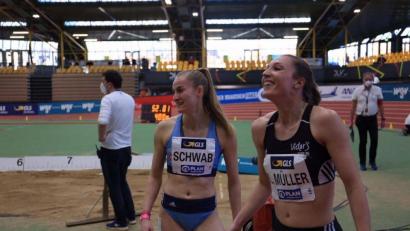 Bild: Kiefner
Corinna Schwab (Mitte) aus Hiltersdorf hat mit der deutschen 4 x 400-Meter-Staffel in Chorzow die Quali-Norm für Tokio geknackt.