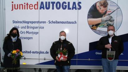 Bild: fpoz
Im Bild von links Bürgermeisterin Margit Bayer, Geschäftsführer Thomas Bock und Achim Arzberger.