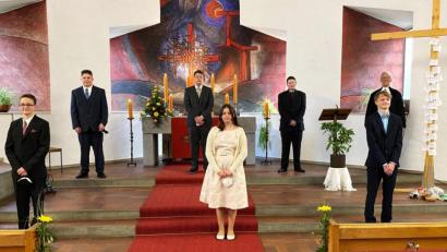Bild: Gritt Jäger/exb
Konfirmation in St. Markus feierten nun sechs Jugendliche.