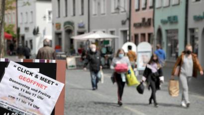 Bild: Wolfgang Steinbacher
Click & Meet, also das Einkaufen mit vorheriger Terminbuchung übers Internet, ist mit der derzeitigen Inzidenzlage in Weidens Altstadt nun passé. Bei vielen Händlern und Kunden ist das aber noch nicht angekommen.