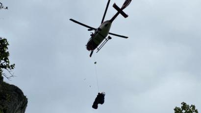 Bild: Bergwacht Frankenjura
Die Bergwacht hat bei Happurg eine abgestürzte Frau gerettet.