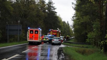 Bild: jma
Drei Fahrzeuge waren am Mittwoch in einen Unfall auf der NEW21 beteiligt