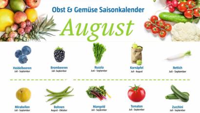 Grafik: gld
Der Saisonkalender für den Monat August.