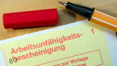 Symbolbild: Patrick Pleul/dpa
Wegen Atemwegserkrankungen melden sich Arbeitnehmer im Landkreis Tirschenreuth am häufigsten krank.