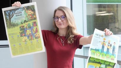 Bild: Gabi Schönberger
Laura Heidel ist der kreative Kopf hinter der neuen Kinderseite.