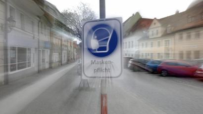 Bild: Wolfgang Steinbacher
Vielleicht werden die Schilder zur Maskenpflicht in Amberg bald entfernt.