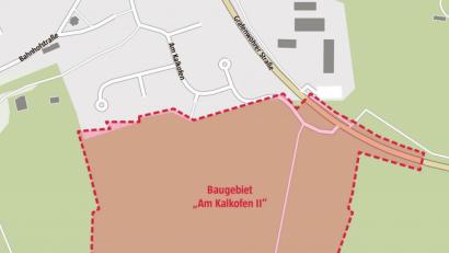 Grafik: Oberpfalz-Medien
Die bisher landwirtschaftlich genutzten Flächen südlich des Wohnbereiches Wolfsbühl-Kalkofen und der Grafenwöhrer Straße sollen als allgemeines Wohngebiet ausgewiesen werden.