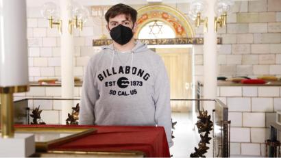 Bild: Böhm, Sebastian
Tim Kurockin in der Amberger Synagoge.