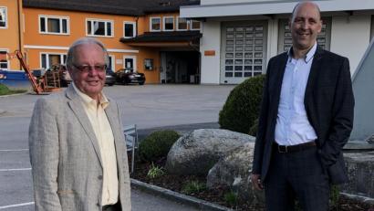Bild: cf
Helmut Hör (links) und sein designiertet Nachfolger Harald Gollwitzer. 	Bild: cf