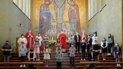 Bild: Kunz
Die Firmlinge vom Freitag stärkten ihren Glauben in Herz Jesu.