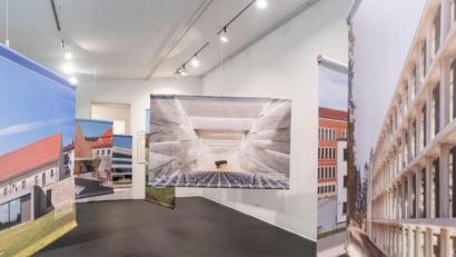 Bild: Edward Beierle/exb
Ein Blick in die Architektur-Ausstellung in der Alten Feuerwache Amberg.