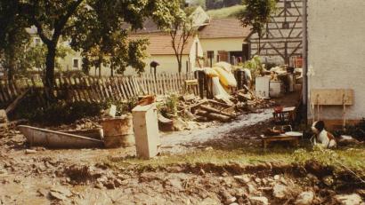 Archivbild: bö
"Eine verheerende Überschwemmung sucht die Ortschaft Ransbach in der Nacht vom 1. auf den 2. Juli 1987 heim", schreibt der Ransbacher Feuerwehrchronist Alfred Steindl in das Tagebuch der Feuerwehr Ransbach.