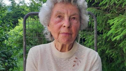 Bild: gis
Vroni Nickl aus Hüttstadl hat einen Blauschwammer gefunden.