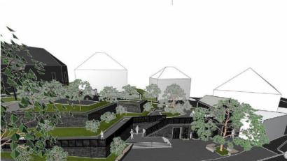 Bild: Kuchenreuther Architekten/Stadtplaner/exb
So soll der Marktplatz in Ebnath nach der Neugestaltung einmal aussehen.