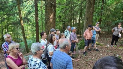Bild: Kerstin Bodendörfer/exb
Die Familienwanderung, die in Fürnried begann und zu den Hansenlöchern führte, lockte zahlreiche Teilnehmer hinaus in die Natur.