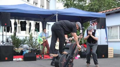 Bild: mfh
Die Boogie-Tones aus der Frankenmetropole geben im Café "Gestern" Vollgas.
