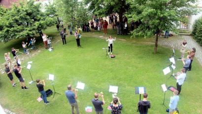 Bild: cog
Auch der Posaunenchor der Christuskirche probt wieder – und tritt wieder auf.