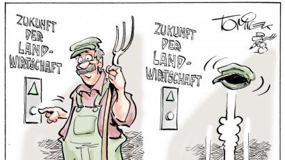 Bild: Karikatur Jürgen Tomicek
Richtungsweisend.