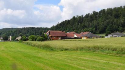 Bild: bö
Im Erweiterungsgebiet dies Wohnbaugebietes "In der Zell" in Emhof (rechter Bereich des Bildes) muss vor Baubeginn erst ein Bodendenkmal aus vorchristlicher Zeit untersucht werden. Dies schreibt das Landesamt für Denkmalpflege dem Markt Schmidmühlen vor.