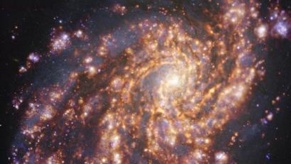 Bild: -ESO/ALMA (ESO/NAOJ/NRAO)/PHANGS/dpa
Das Bild zeigt die nahe Galaxie NGC 4254.