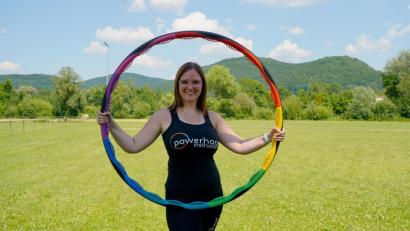 Bild: Schwab, Mareike
Martina Baumeister ist Bayerns erste und Deutschlands zweite PowerHoop-Trainerin.