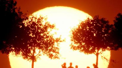 Bild: Julian Stratenschulte/dpa
Die Sonne ist beim Klimawandel Segen und Fluch zugleich. Auf der einen Seite liefert sie viel erneuerbare Energie, auf der anderen Seite heizt sie unseren Planeten gnadenlos auf.