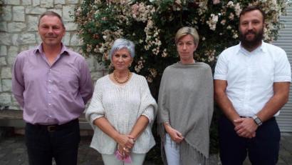 Bild: e
Der neue Vorstand der DJK Ammersricht (von links): Vorsitzender Rainer Stauber, Schatzmeisterin Angelika Frei, Schriftführerin Alexandra Sima und 2. Vorsitzender Christian Hierl.