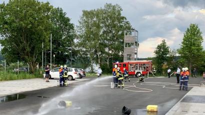 Bild: omu
Der Löschangriff will in allen Variationen geübt sein.