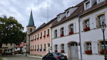 Bild: sne
Die Verwaltungsgebäude am Marktplatz sollen saniert werden.
