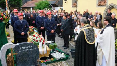 Bild: do
Groß war die Anteilnahme der Bevölkerung bei der Beerdigung des Tremmersdorfer Originals Reinhold Reinl alias Hans Jackl