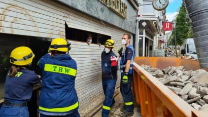 Bild: Michael Kleierl/exb
Das THW Nabburg im Einsatz.
