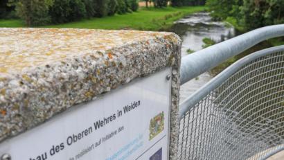 Bild: Gabi Schönberger
Hochwasserschutz wie in Weiden wird es künftig auch an anderen Orten der Oberpfalz geben. Das Wasserwirtschaftsamt treibt die Planung derzeit voran.