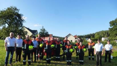 Bild: bk
Die Löschgruppe der Trippacher Wehr konnte zufrieden sein mit ihrer Leistung.