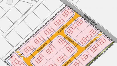 Grafik: Marina Gube
Das neue Baugebiet Naabhöhe II schließt sich südöstlich an das Baugebiet Naabhöhe I an.