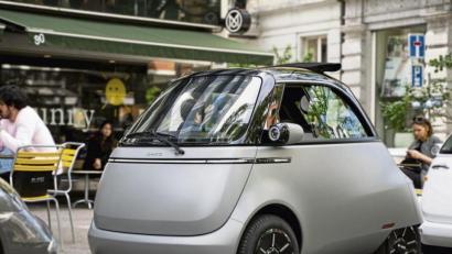 Bild:  Microlino AG/dpa
Der elektrische Microlino ist ein kompaktes Stadtauto für zwei Personen.