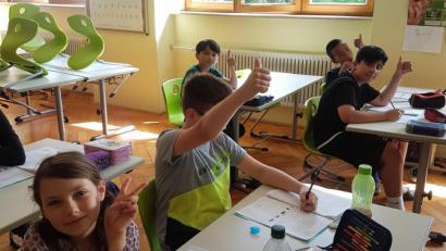 Bild: Grundschule Waldsassen/exb
Die Mädchen und Buben waren im Diepold-Feriencamp in der ersten Woche der Sommerferien mit Begeisterung dabei.