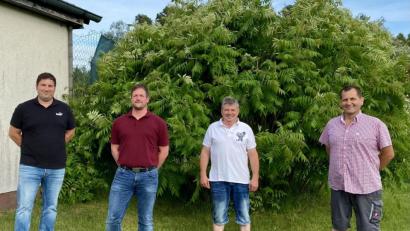 Bild: (döh)
Der neue Vorstand der CSU Freihung (von links): Thomas Köhler, Christian Lautenschlager, Jürgen Grundler und Stefan Blind.