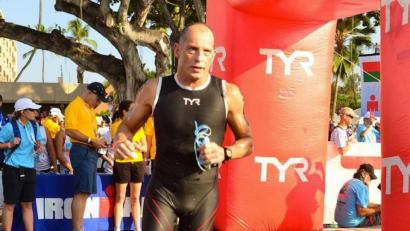 Bild: Dehling/privat
Peter Dehling bei einem Triathlon.