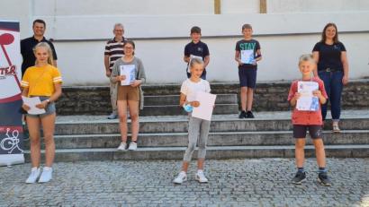 Bild: H. Fuß/exb
Sieben Nachwuchsmusiker der Stadtkapelle bestanden das Juniorabzeichen.